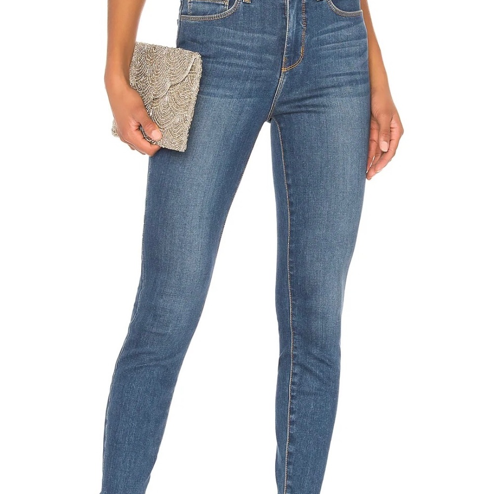 L'AGENCE Women's Margot Cropped Skinny Jeans in Neptune Wash Size 26